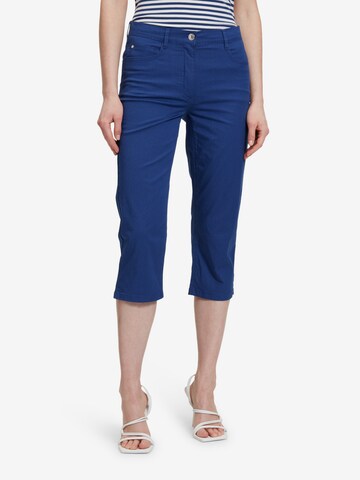 Coupe slim Pantalon Betty Barclay en bleu : devant