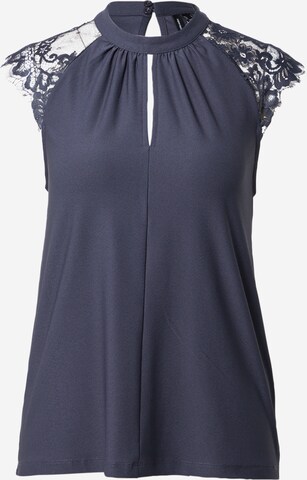 VERO MODA Blouse 'Milla' in Blauw: voorkant