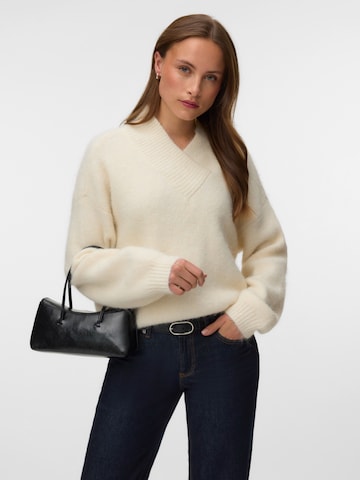 VERO MODA Pulóver 'VMLOON' - bézs: elől