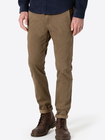 TIMEZONE Slim fit Chino Pants 'Janno' in Brown: front