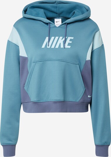 NIKE Sportief sweatshirt in de kleur Marine / Cyaan blauw / Pastelblauw, Productweergave
