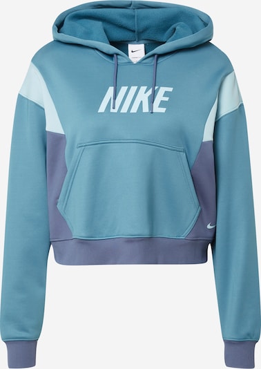 NIKE Sport sweatshirt i marinblå / cyanblå / pastellblå, Produktvy