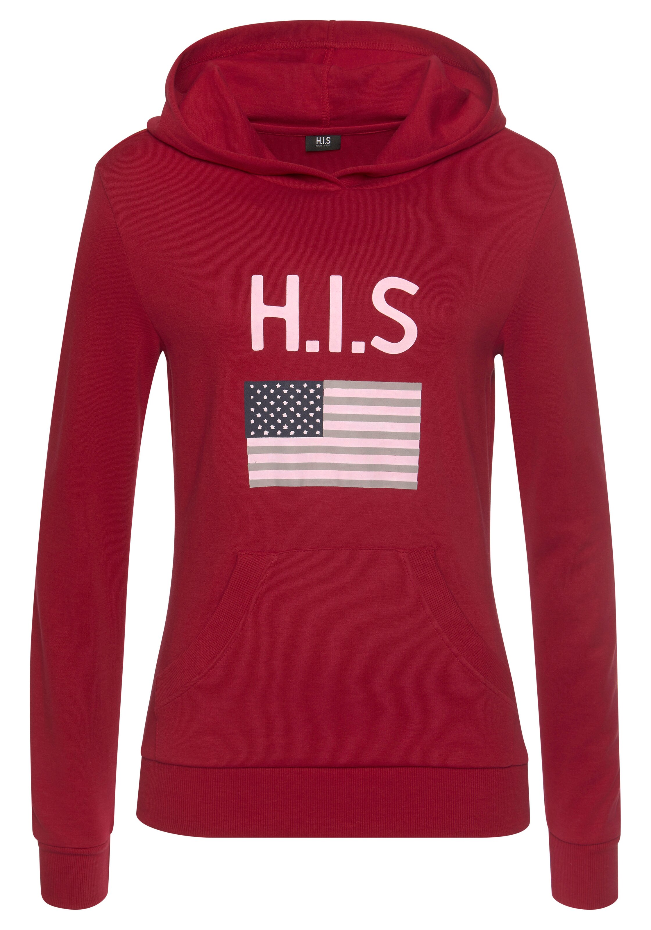 H.I.S Sweatshirt in Red: front