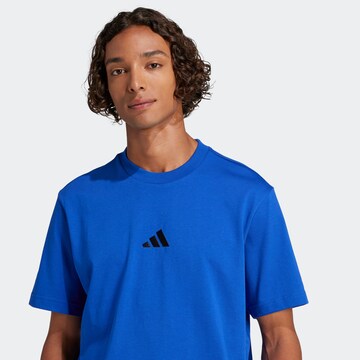 zils ADIDAS SPORTSWEAR Sporta krekls 'Essentials': no priekšpuses