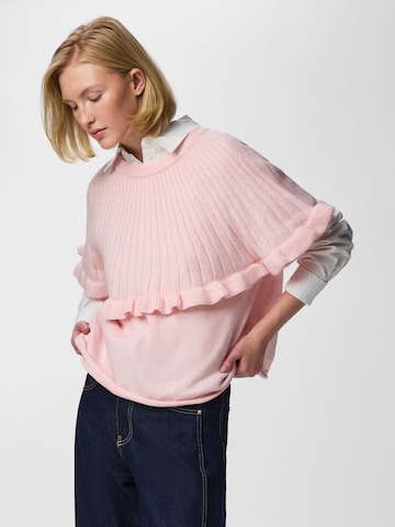 Pullover 'PCBEI' di PIECES in rosa: frontale