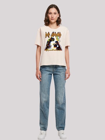 T-shirt 'Def Leppard Hysteria' F4NT4STIC en rose