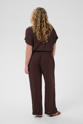 KAFFE CURVE Loosefit Nadrág 'KCDacina' - barna