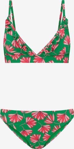 Shiwi Bikini 'Beau' in Groen: voorkant