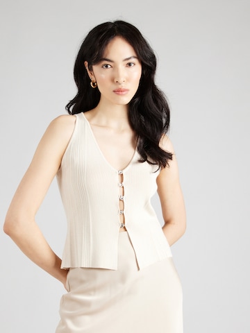 GUESS Gebreide top in Beige: voorkant