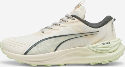Bėgimo batai 'Electrify Nitro 3' iš PUMA, spalva – nebalintos drobės spalva / pilka / pastelinė žalia / tamsiai žalia, Prekių apžvalga