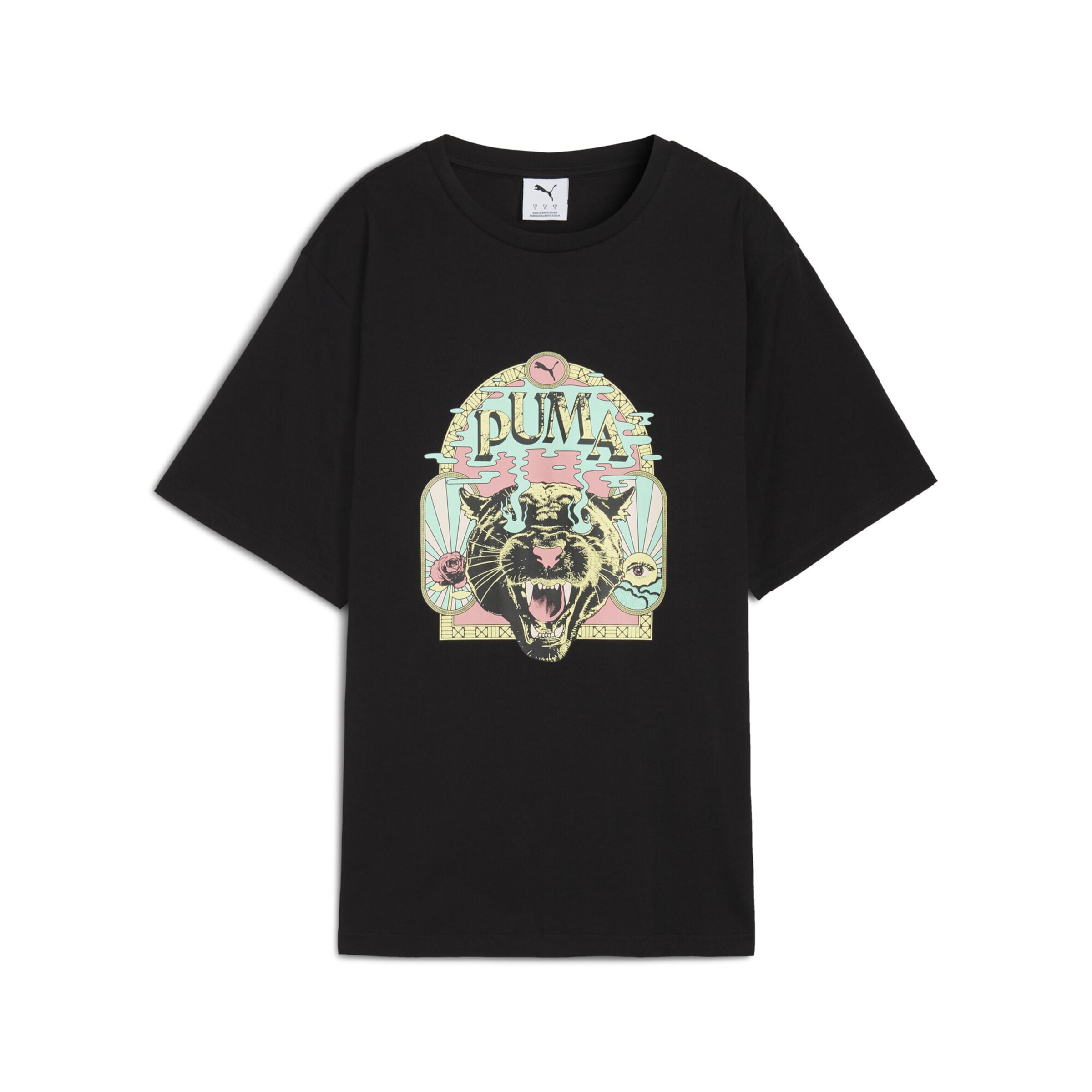 T-shirt 'Fest' PUMA en noir : devant