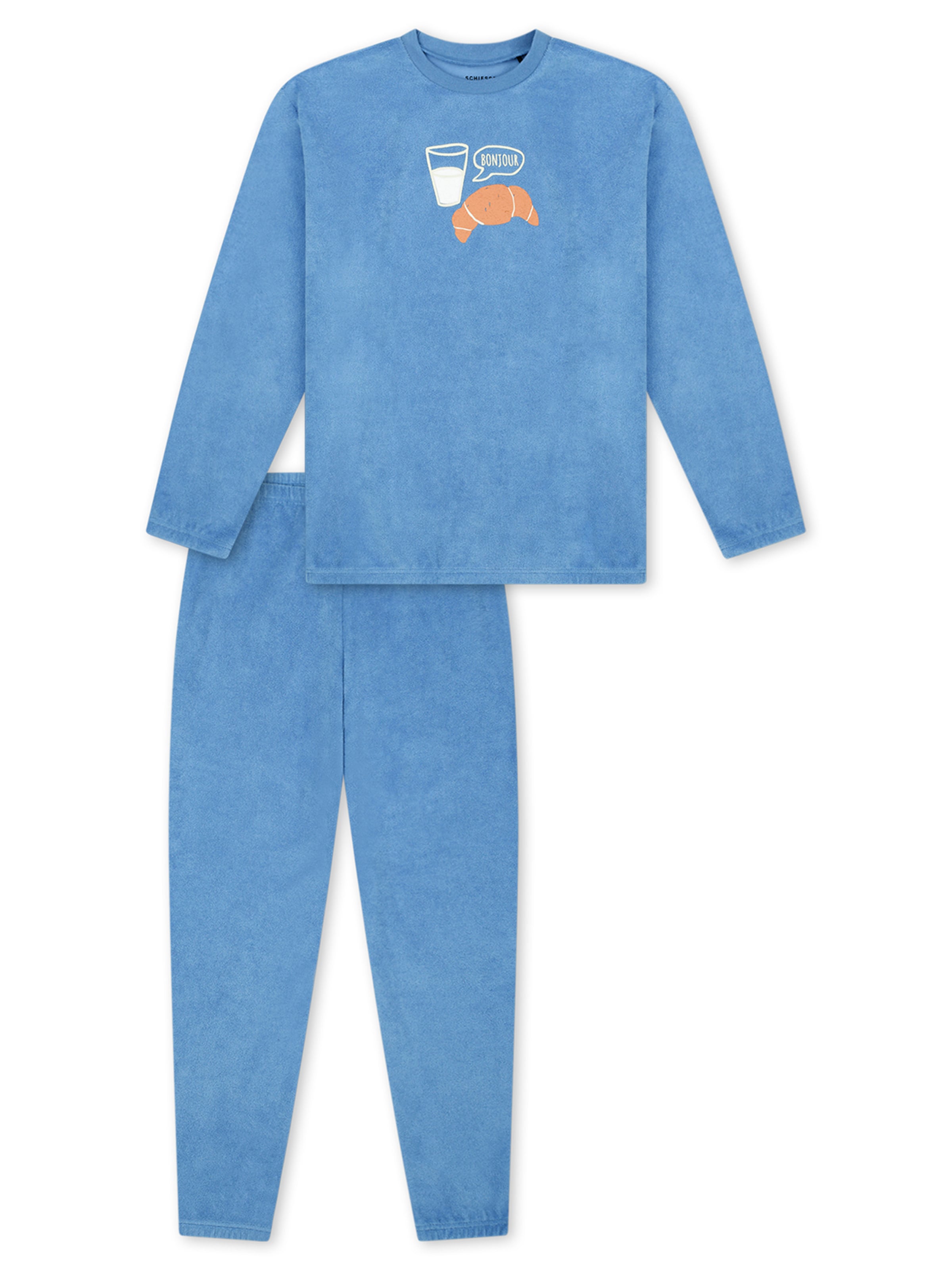 SCHIESSER Pajamas ' Nightwear ' in Blue: front