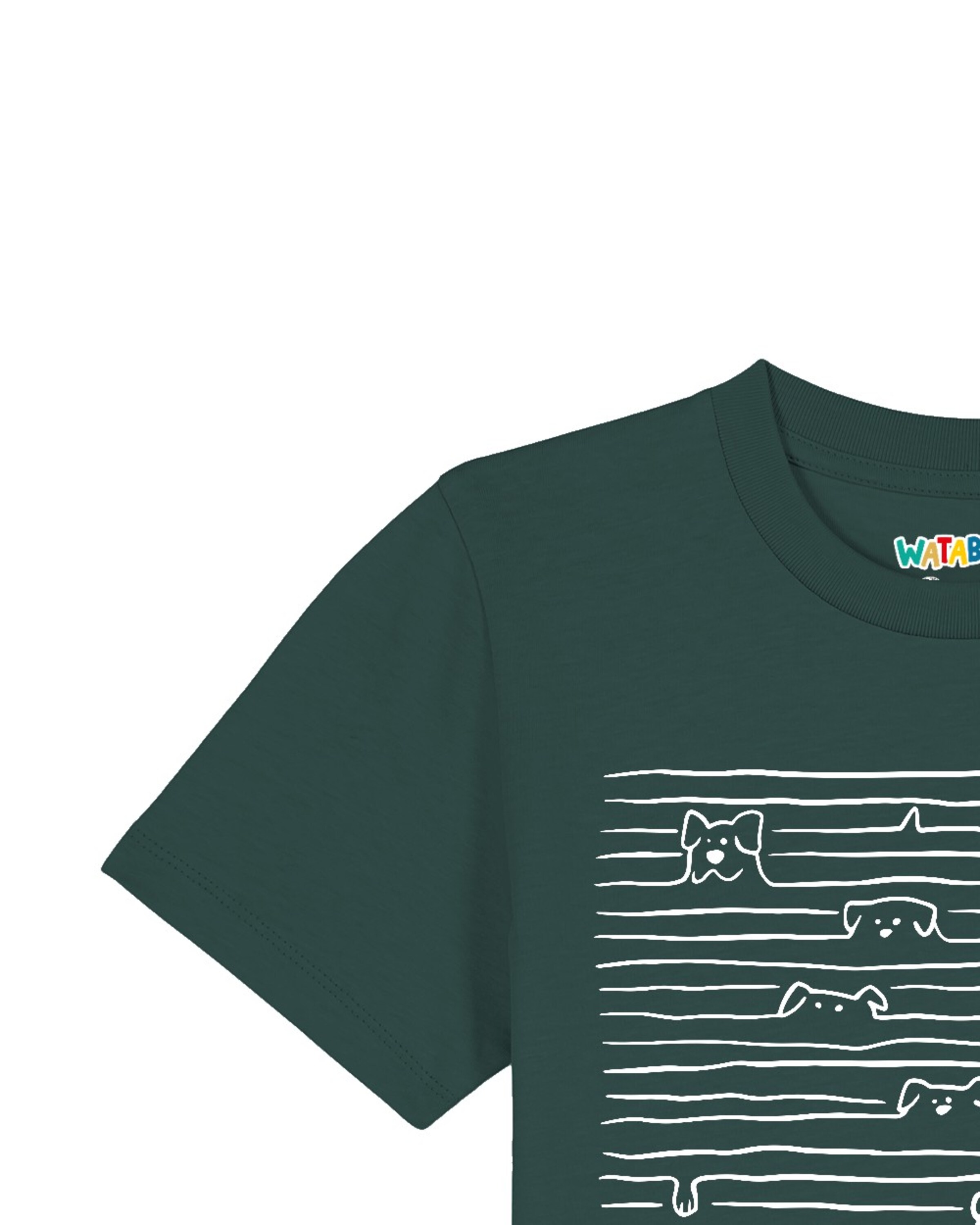 T-Shirt 'Doodle Dogs' watabout.kids en vert