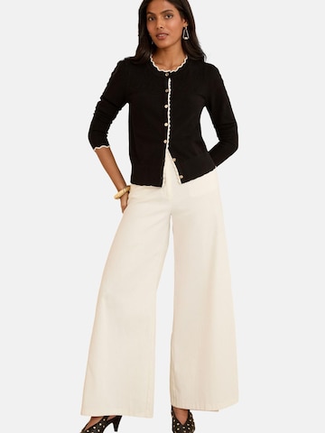 love & roses Gebreid vest in Zwart: voorkant