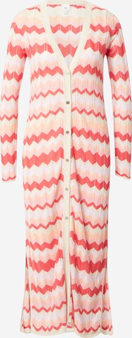 River Island Cardigan 'CHEVRON' i pink: forside