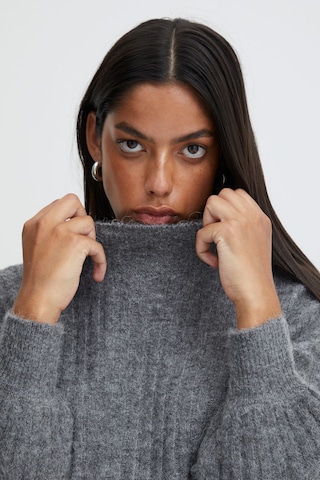 ICHI Strickpullover 'Kamara' in Grau