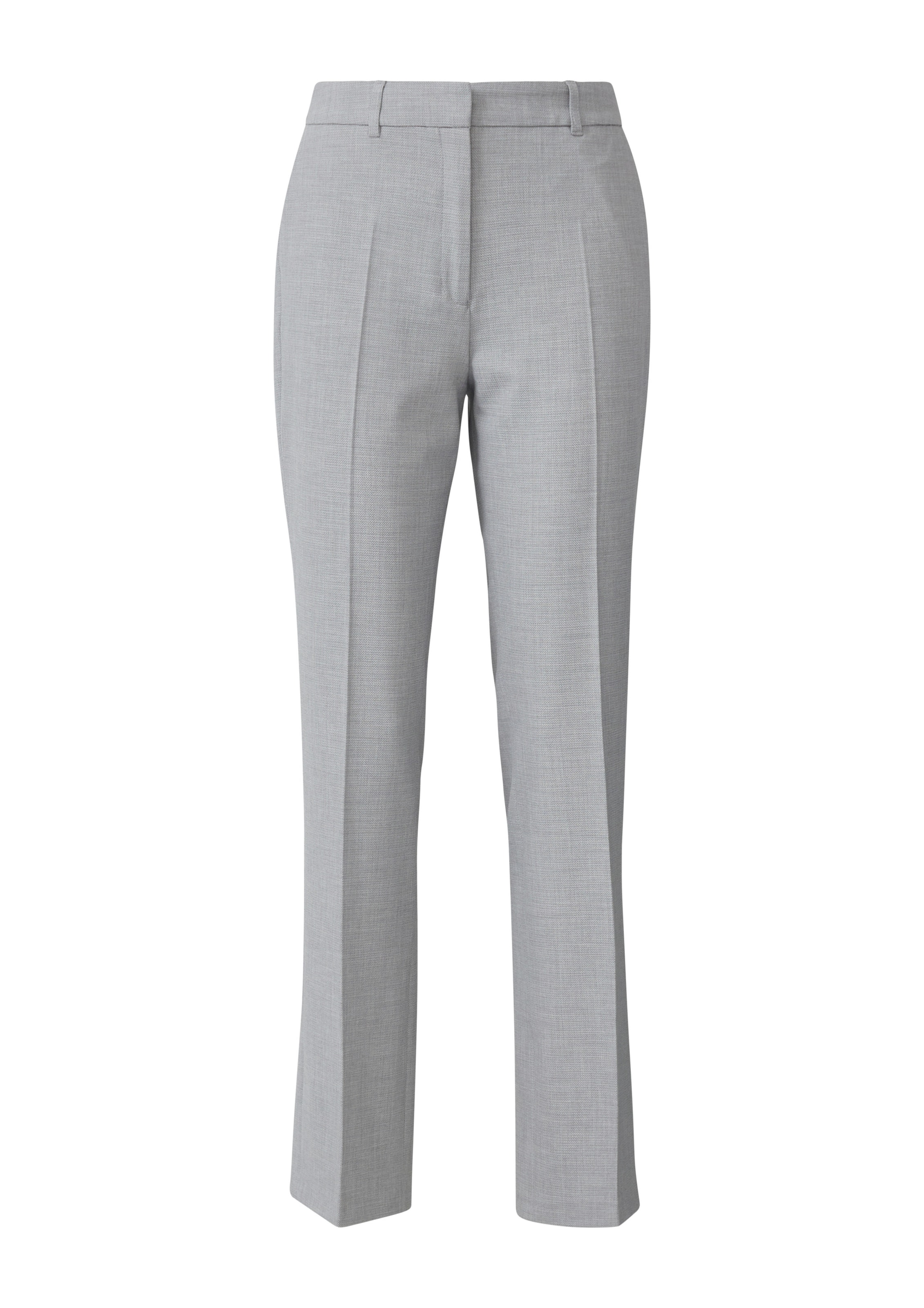 Regular Pantalon à plis s.Oliver BLACK LABEL en gris : devant