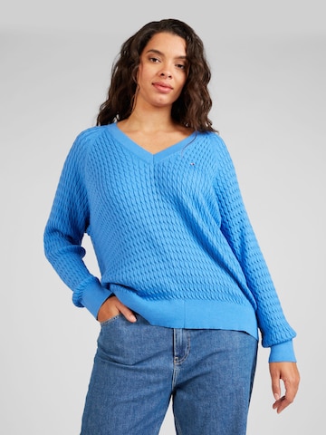 Tommy Hilfiger Curve Pullover in Blau: predná strana