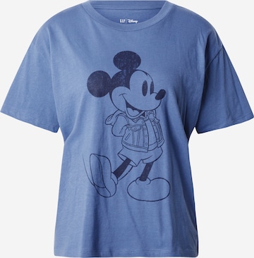 GAP T-shirt 'DISNEY MICKEY AND MINNIE' i blå: framsida