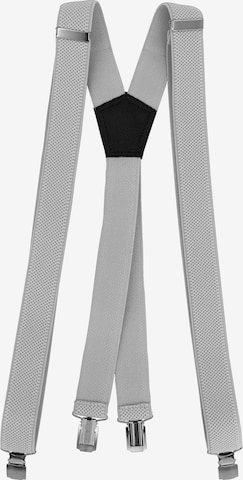 Fabio Farini Suspenders in Grey: front