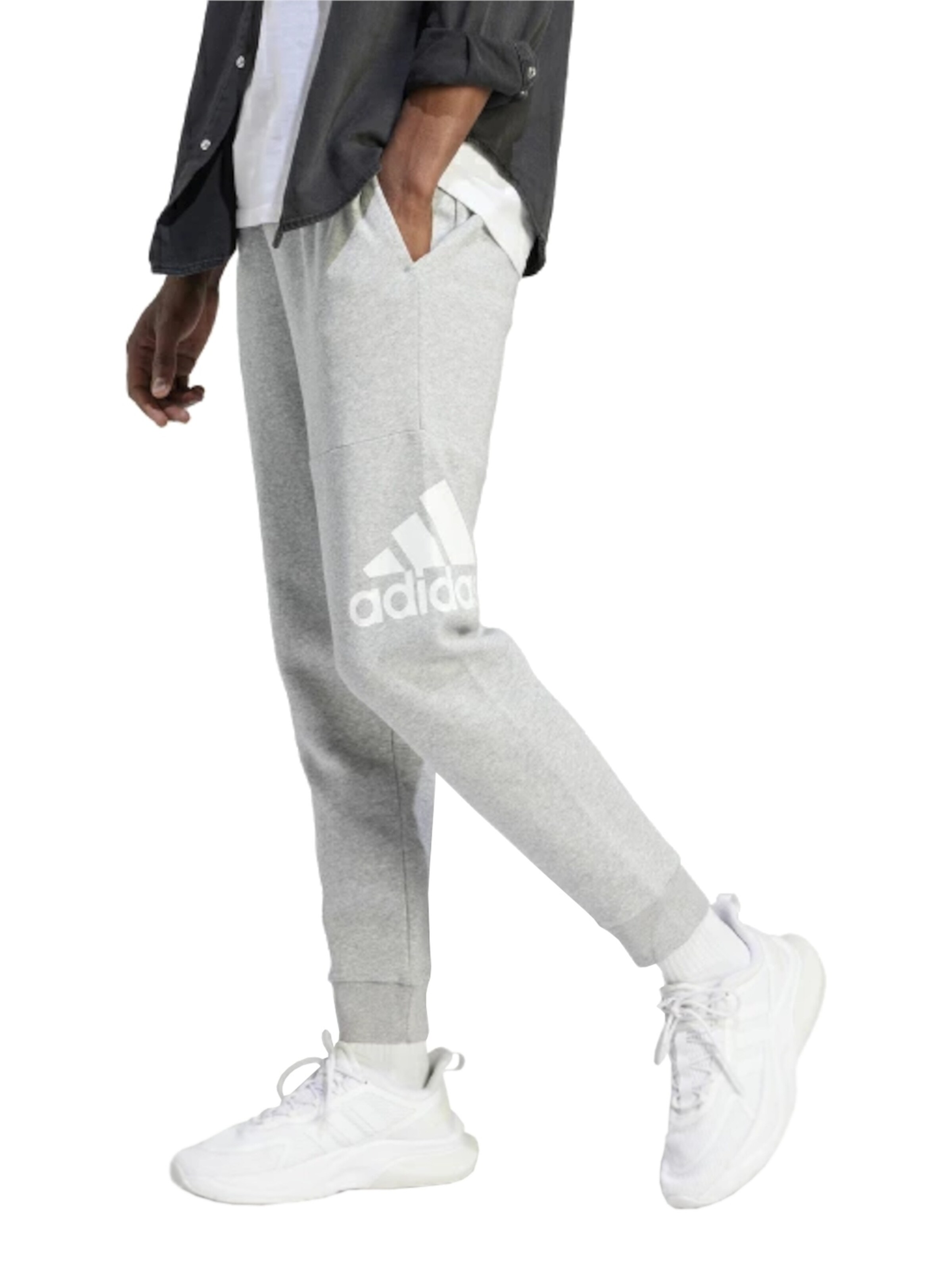 ADIDAS PERFORMANCE Regular Sportbroek in Grijs: voorkant