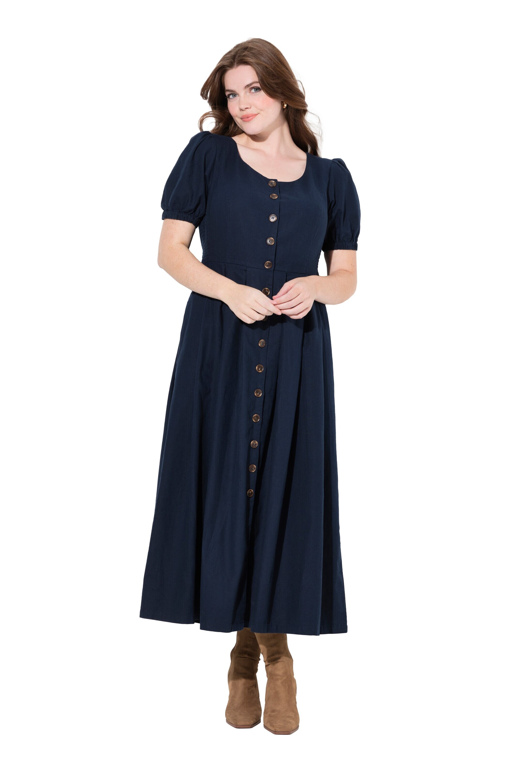 Ulla Popken Kleid in Blau: Vorderseite