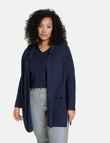 SAMOON Strickjacke in Blau