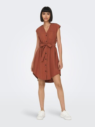 ONLY Shirt Dress 'LARIS' in Red