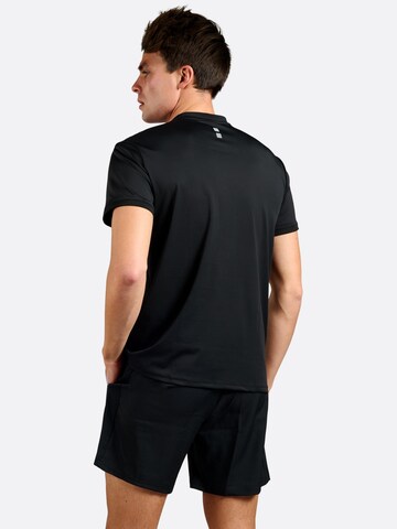 nordicdots - Camiseta funcional 'Pro Flex Polo - Black' en negro