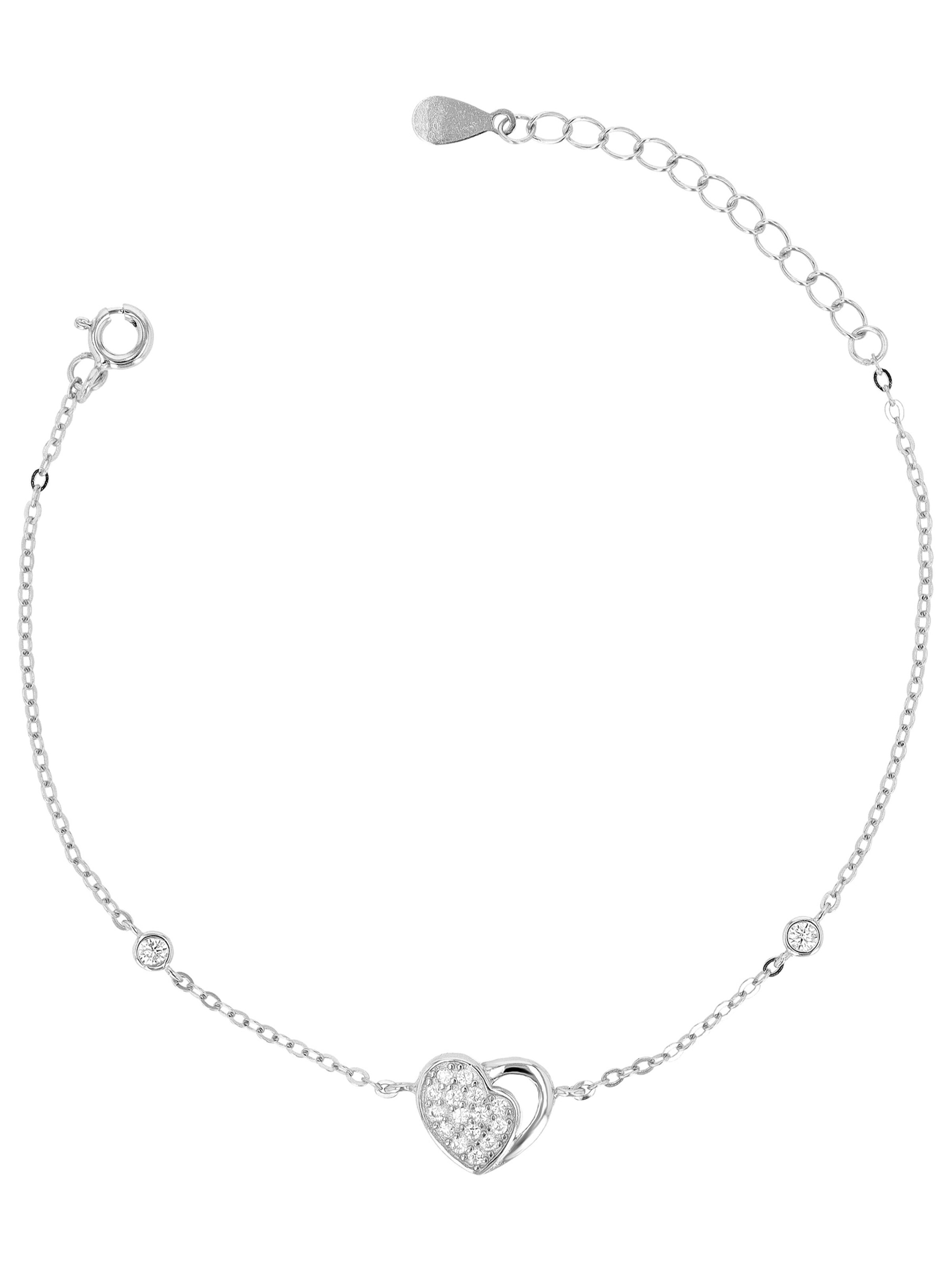 Akzent Bracelet 'Naima' in Silver: front