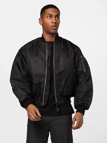 Schott NYC Between-season jacket 'AIRFORCE90RS' in Black: front