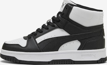 PUMA Låg sneaker 'Rebound Slam Mid Jr' i svart: framsida