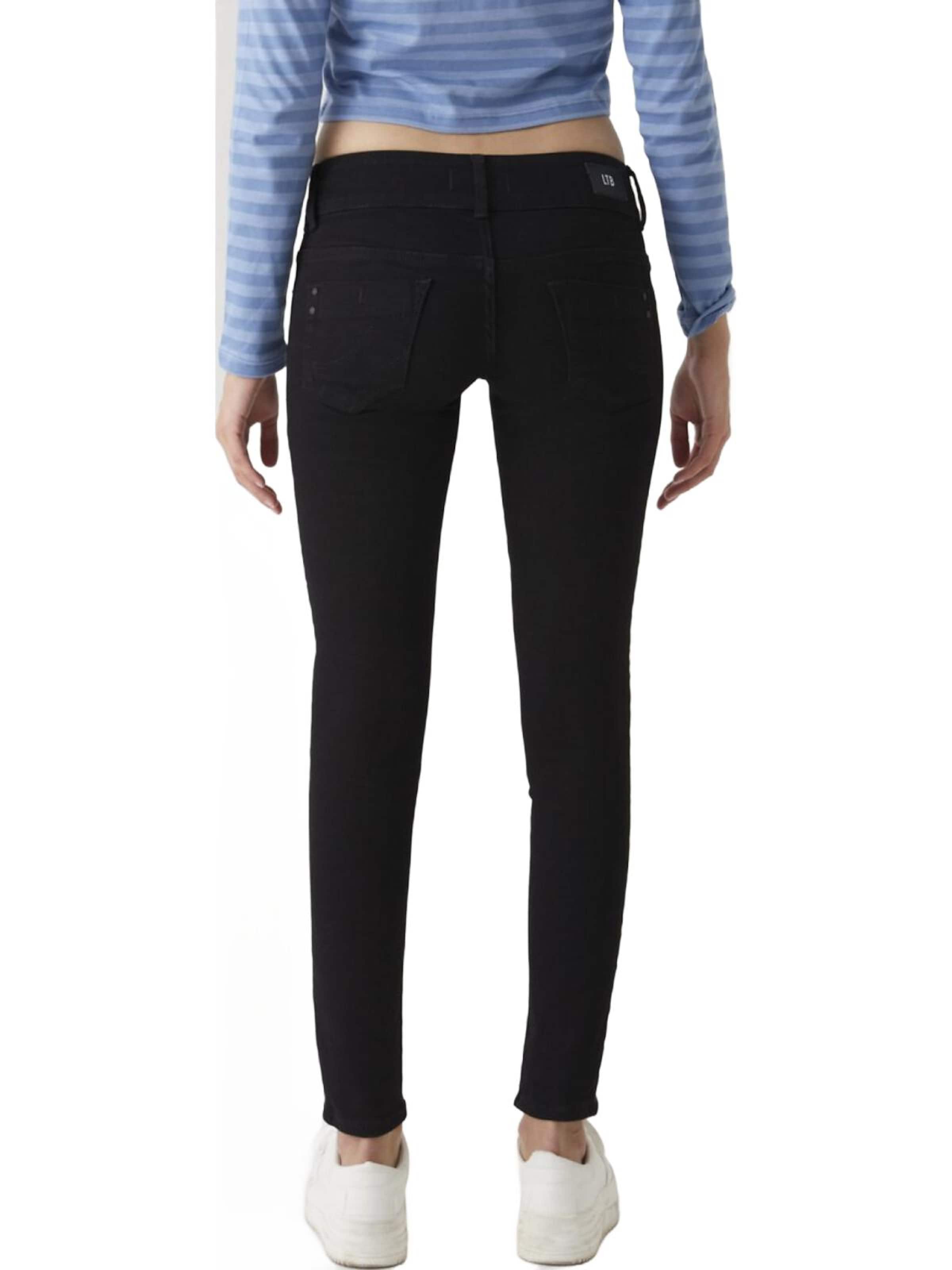 LTB Jeans - Slimfit Vaquero 'LTB Jeans Molly Skinny Leg Mid Waist Jeanshose' en negro