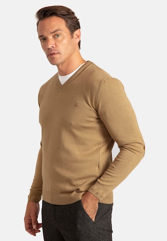 Sir Raymond Tailor Sweater 'Los Angeles' in Brown