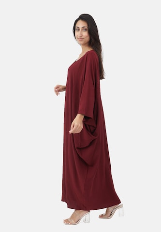 Elara Jurk 'Abaya' in Rood