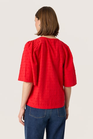 SOAKED IN LUXURY Blouse 'Sunela Felisia' in Rood