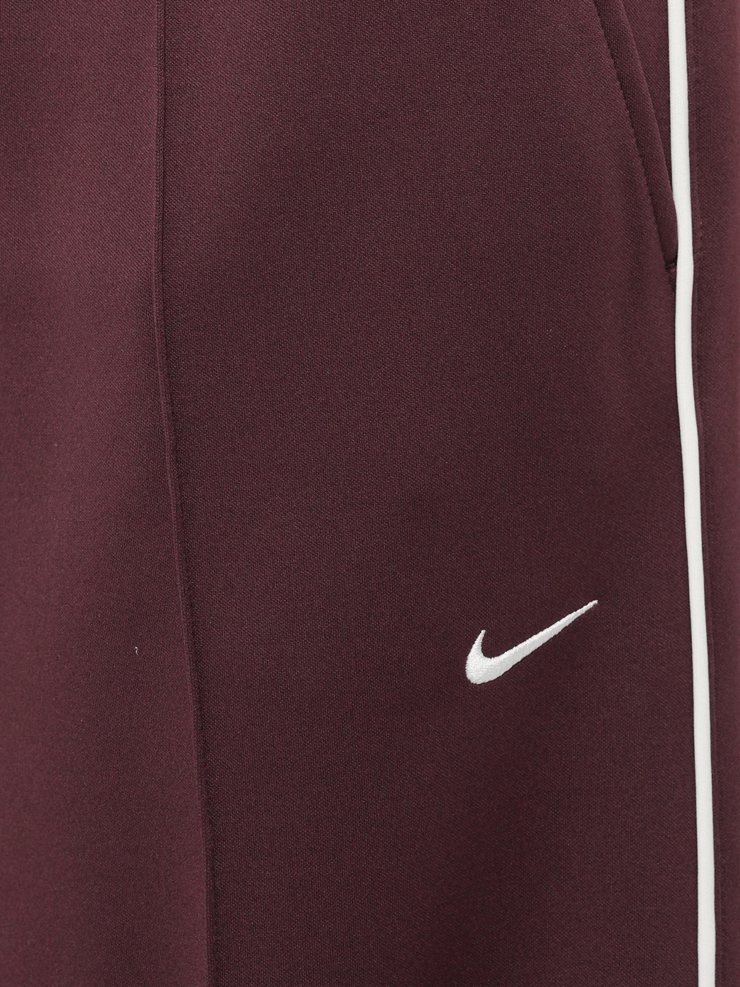 burgundy nike tracksuit bottoms