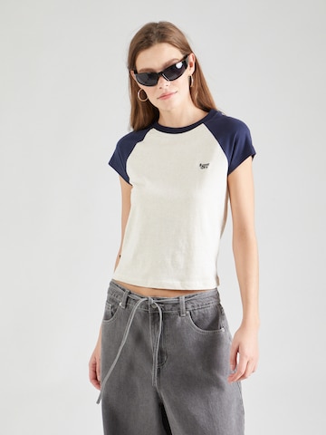 Superdry T-Shirt 'Essential' in Beige: predná strana