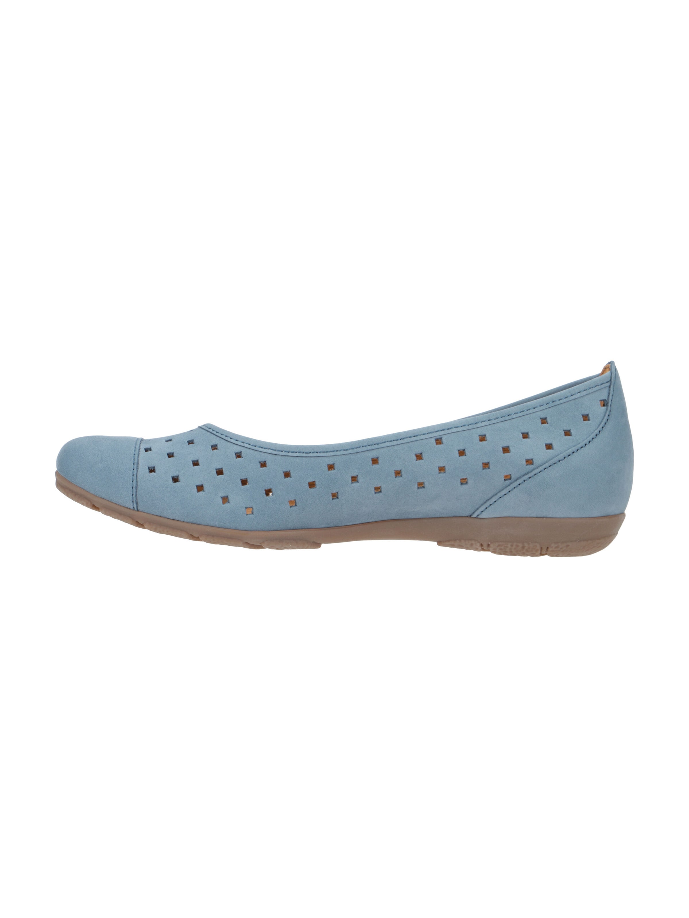 GABOR Ballerina 'Gabor Schuhe Ballerina denim blau gelocht 84.169.10'‌‌‌‌‌‌ in Blau