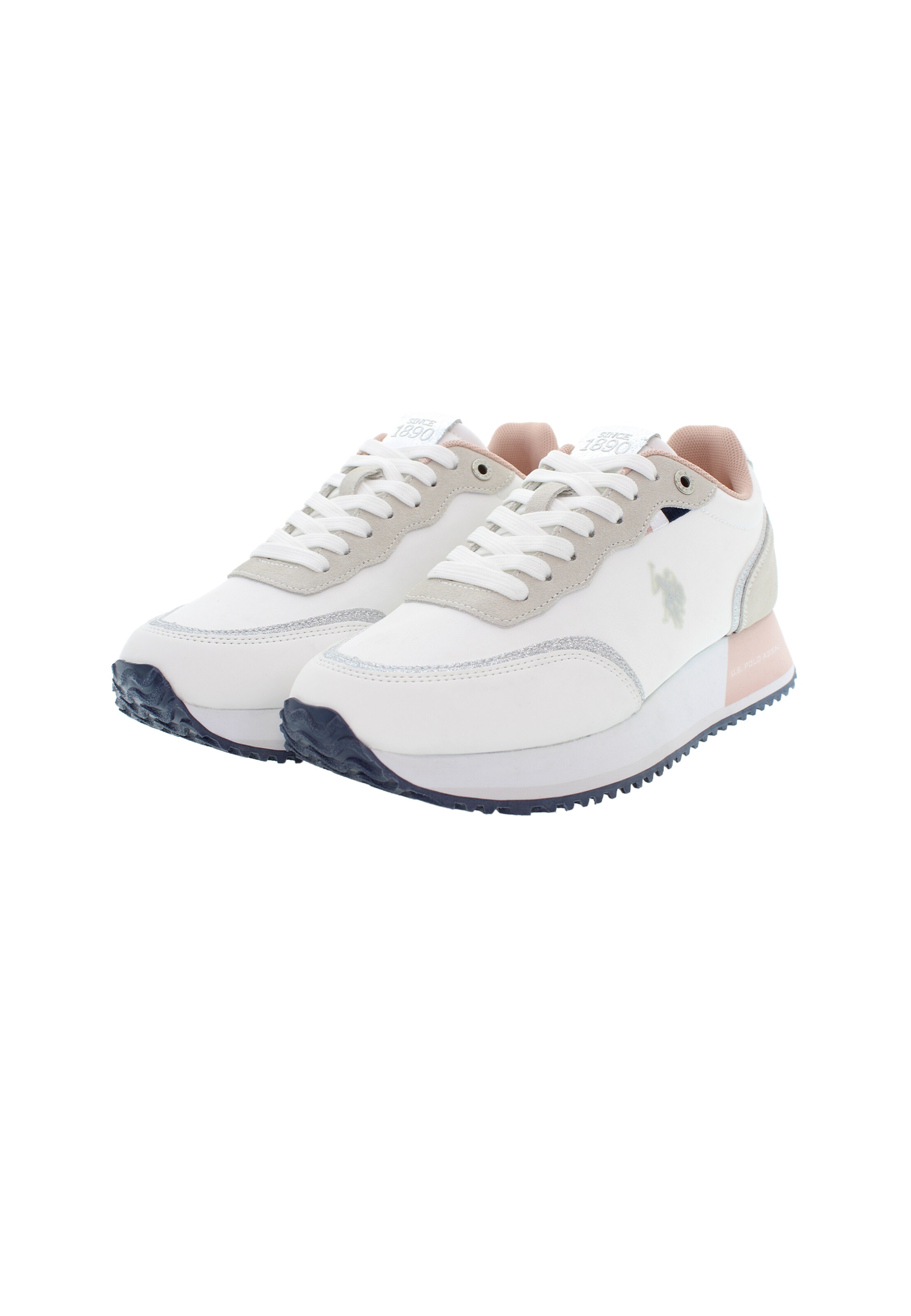 Baskets basses U.S. POLO ASSN. en blanc