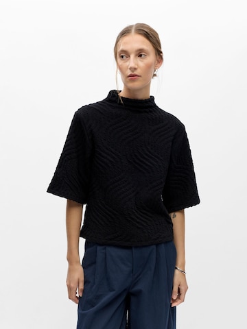 OBJECT Top in Zwart: voorkant