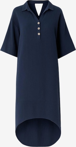 WENOR Blusenkleid 'Mira' in Blau: Vorderseite