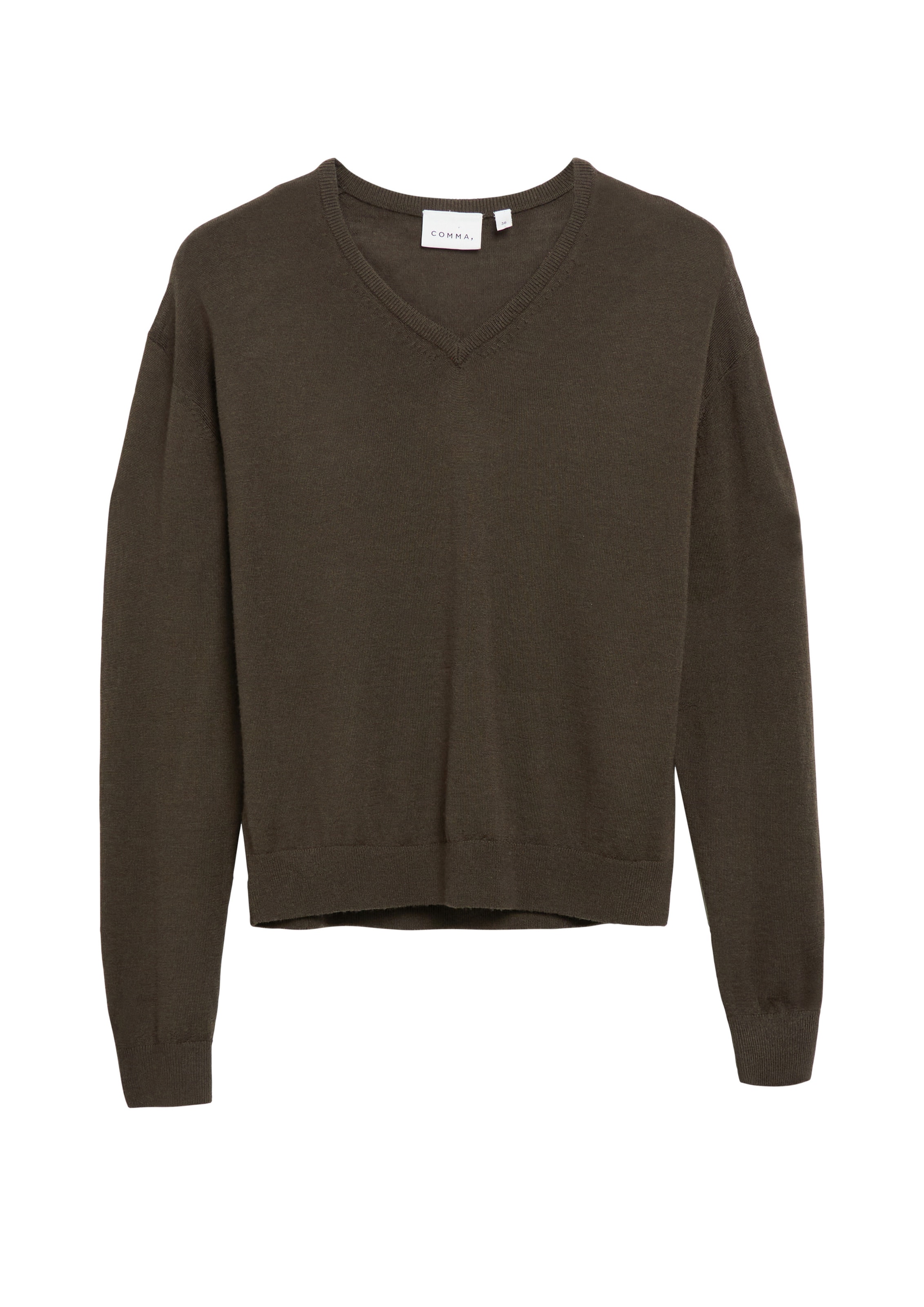 COMMA Sweater in Brown: front