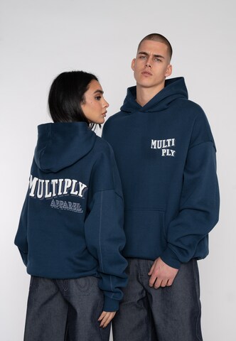 Multiply Apparel Sweatshirt 'Pennant' in Blue