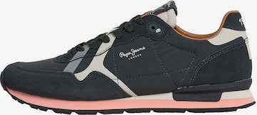 Baskets basses Pepe Jeans en noir : devant