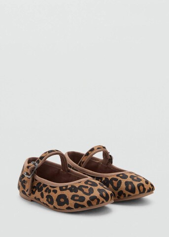 MANGO KIDS Ballet Flats 'Leopb' in Brown