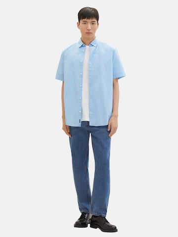 TOM TAILOR - Comfort Fit Camisa em azul