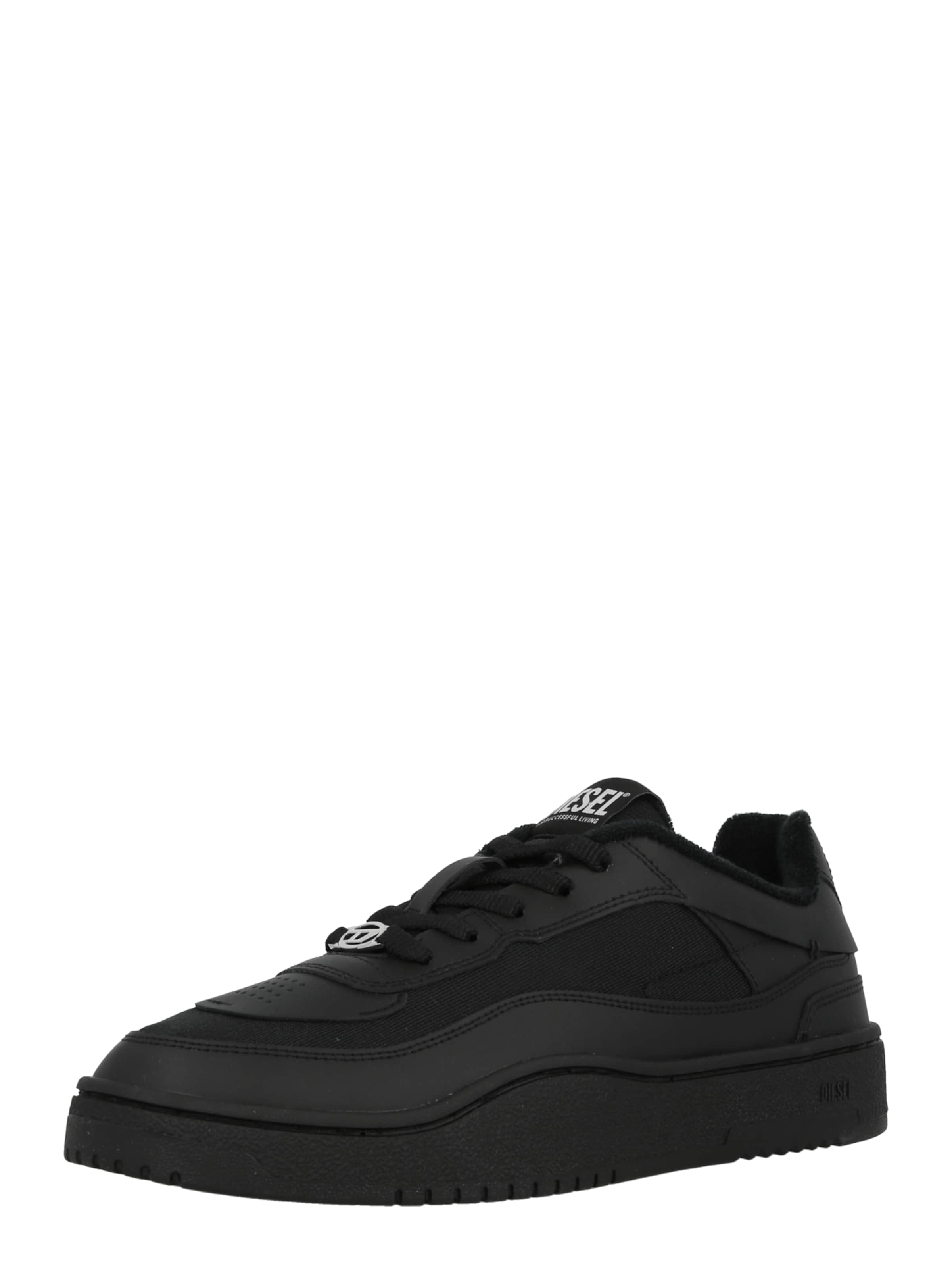 DIESEL - Zapatillas deportivas bajas 'S-Oval' en negro: frente