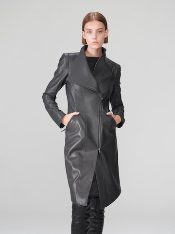 VESPUCCI BY VSP Between-Seasons Coat 'Alyson' in Grey