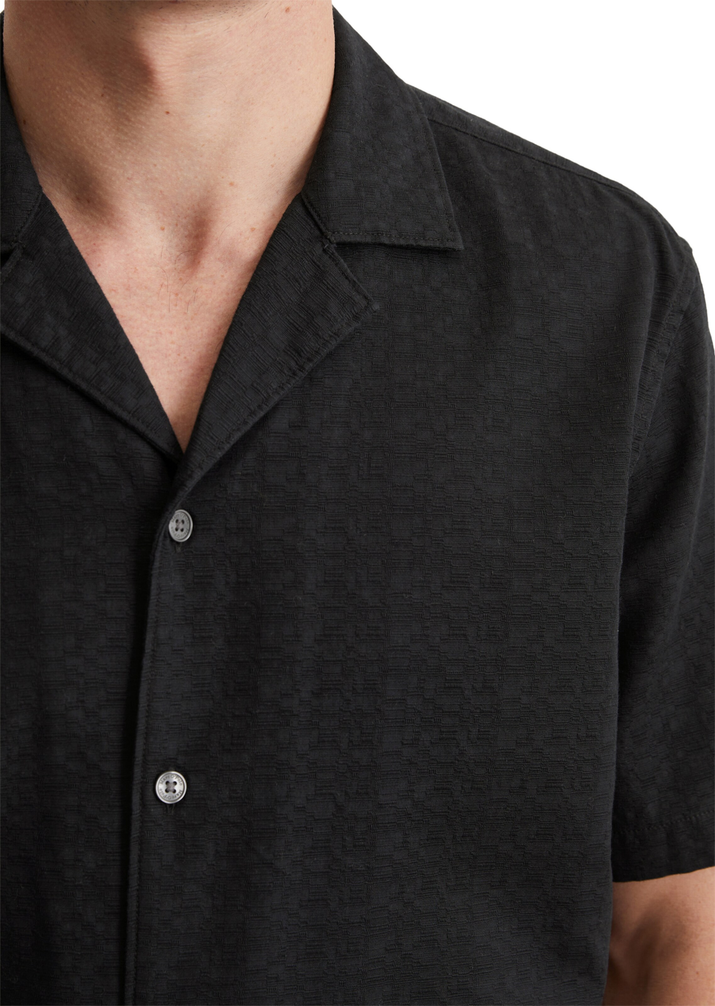 Marc O'Polo Regular fit Button Up Shirt in Black